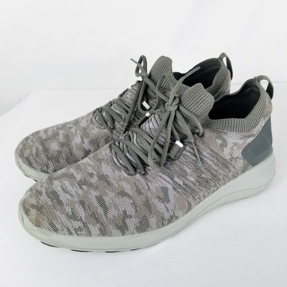 FOOTJOY FJ - Mens Flex XP Spikeless Golf Shoes 56272 Grey Camo 13 Wide - Picture 1 of 11